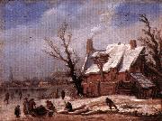 Winter Landscape ew VELDE, Esaias van de